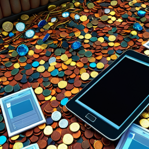 **"Treasure Hidden in Trash: A vibrant scene depicting a pile of seemingly useless data transforming into valuable gems and coins. Focus on the contrast between the mundane data and the sparkling treasure. Data is represented by computer screens, files, and books."**