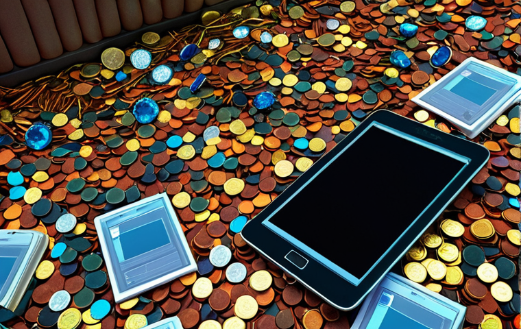 **"Treasure Hidden in Trash: A vibrant scene depicting a pile of seemingly useless data transforming into valuable gems and coins. Focus on the contrast between the mundane data and the sparkling treasure. Data is represented by computer screens, files, and books."**