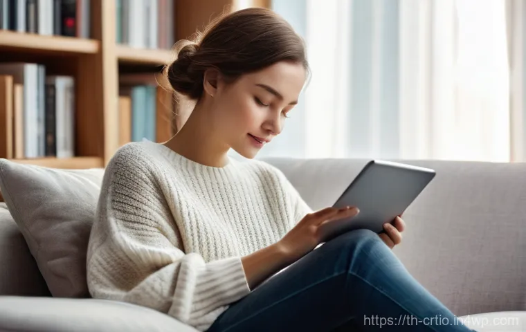 자원 큐레이션 시스템의 사용자 인터뷰 결과 - **"AI as a Thoughtful Companion"**
    A young woman (approximately 20s, dressed in a comfortable, s...