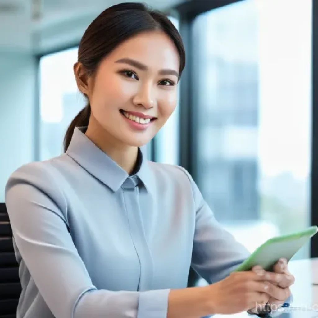 자원 큐레이션 시스템의 운영 효율성 향상 - AI-Powered Business Efficiency**

*   **Subject:** A confident and modern young Southeast Asian busi...