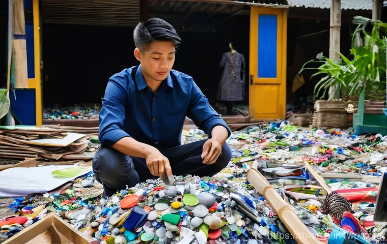 자원 큐레이션과 지속 가능성의 관계 - **Sustainable Living: Everyday Actions for a Greener Home**
    "A vibrant and hopeful scene depicti...