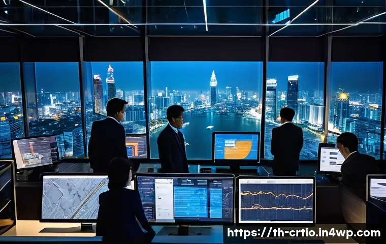자원 큐레이션 시스템의 혁신적인 사례 - A modern Thai digital newsroom environment featuring diverse Thai journalists and AI technology inte...